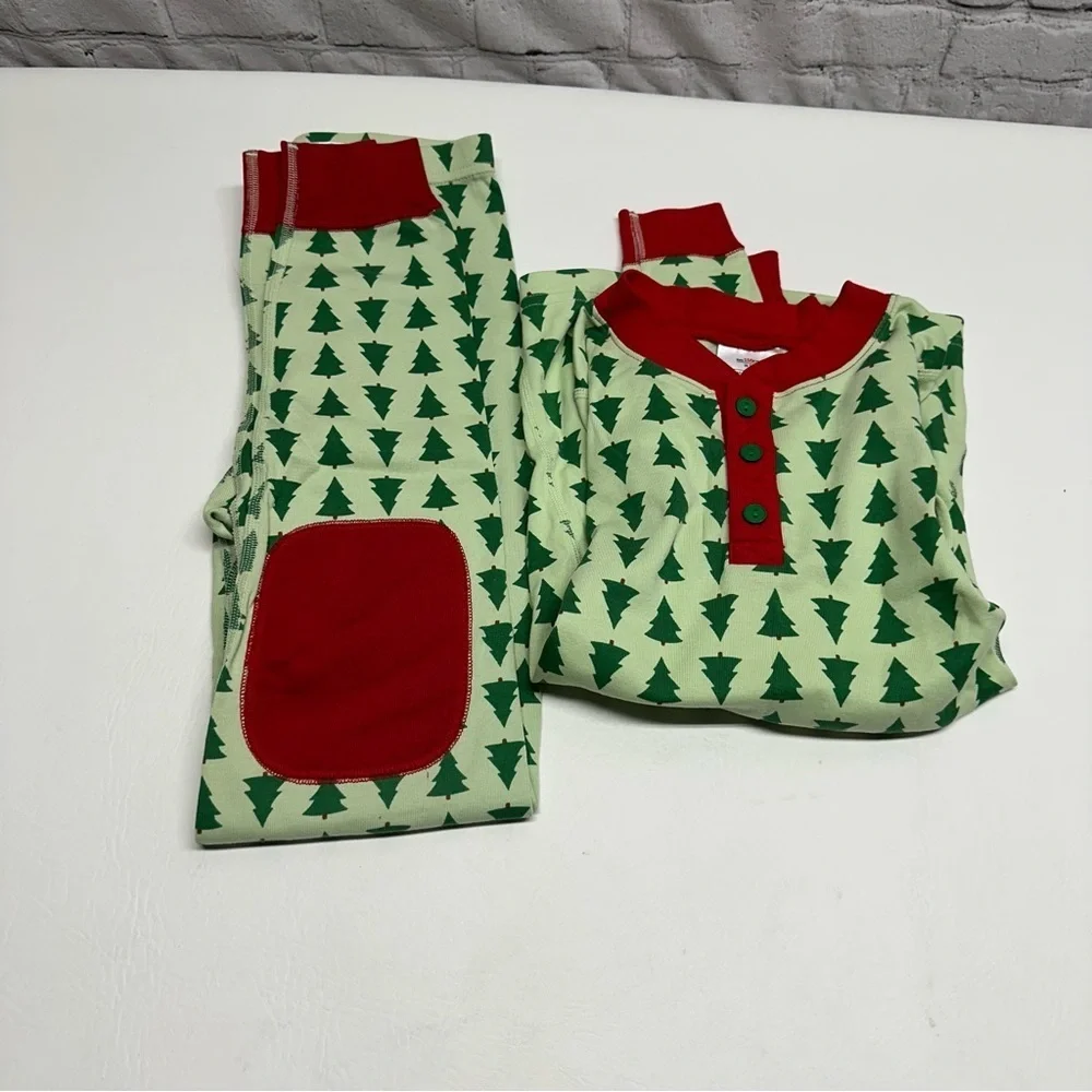 Hanna Andersson Christmas tree Kids Pajamas size 150cm US 12 NWOT - Picture 12 of 12
